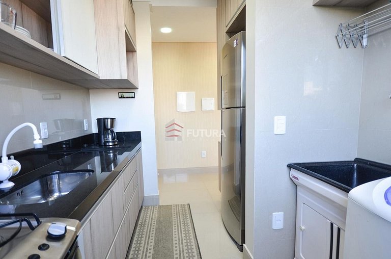 Apartamento com ampla vista para a praia;