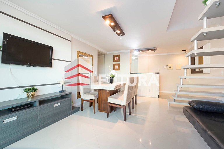 Cobertura duplex 02 dormitórios em Canto Grande;