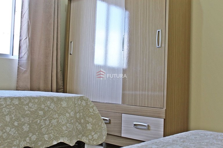 Apartamento 02 quartos c/ vista mar;