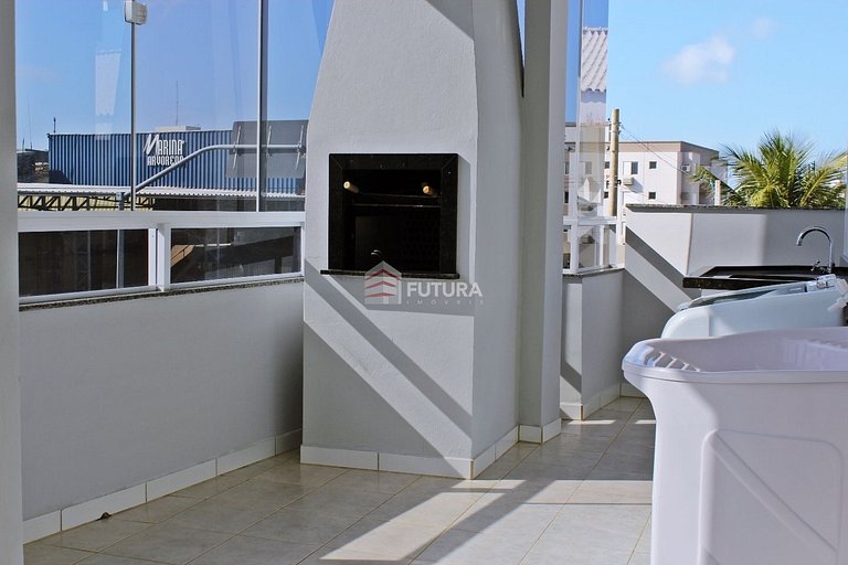 Apartamento 02 quartos c/ vista mar;