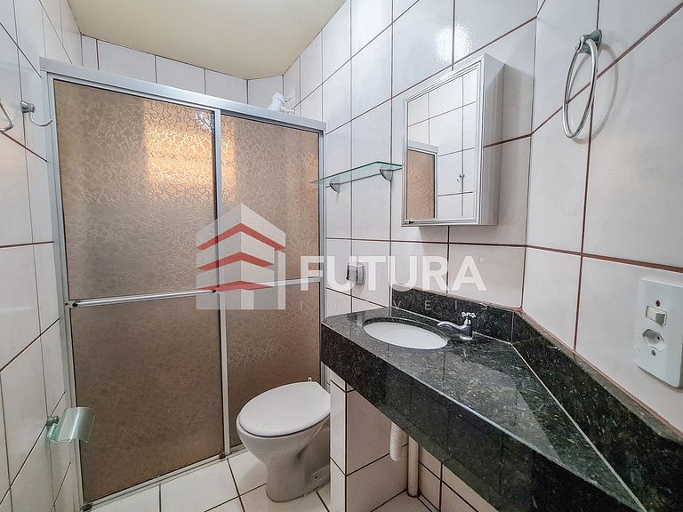 Apartamento 02 dormitórios a 50 mts da praia;