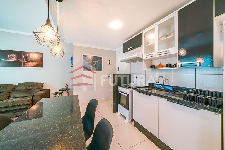 Apartamento com 02 dormitórios praia de Bombas - Mont Blanc