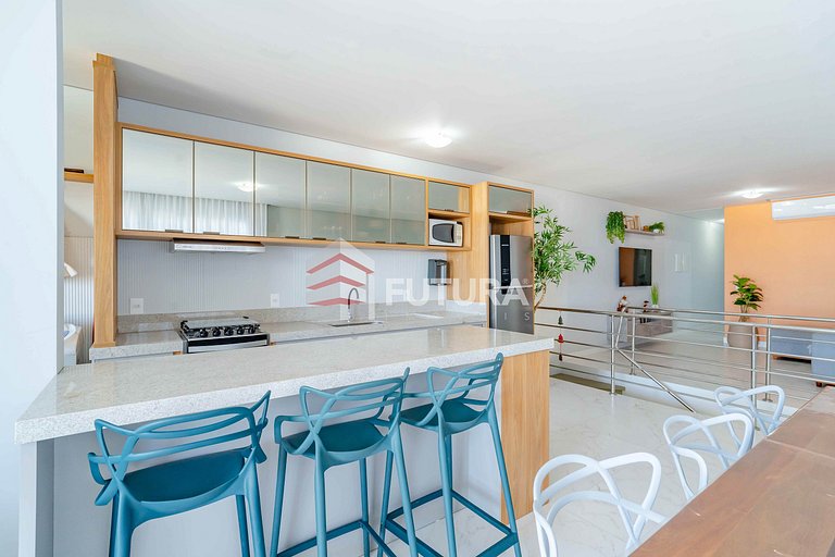 Apartamento frente mar com 3 dormitórios - LA266F
