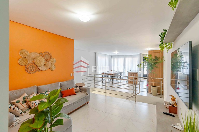Apartamento frente mar com 3 dormitórios - LA266F