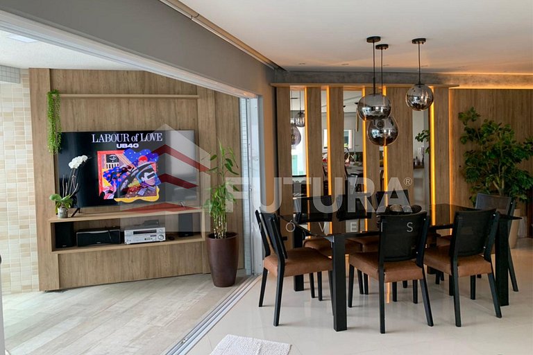 Lindo Apartamento 04 dormitórios Beira Mar em Bombas - Varan