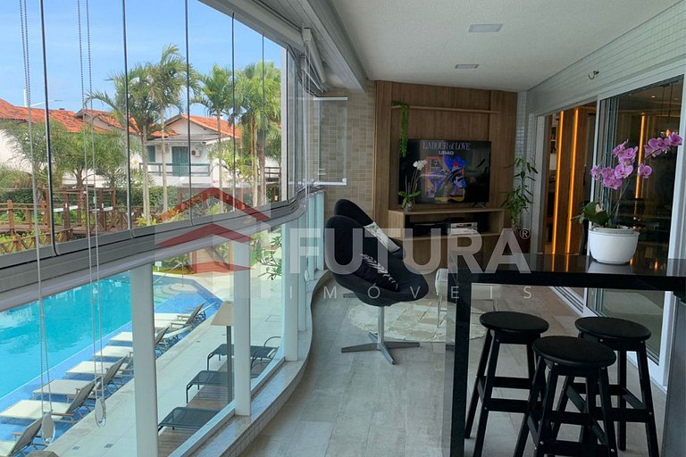Lindo Apartamento 04 dormitórios Beira Mar em Bombas - Varan