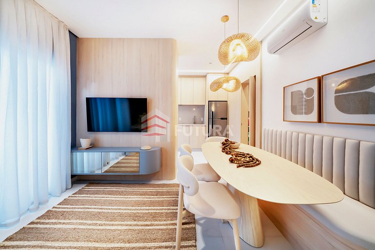 Apartamento de 02 suítes em Canto Grande - LA057EF