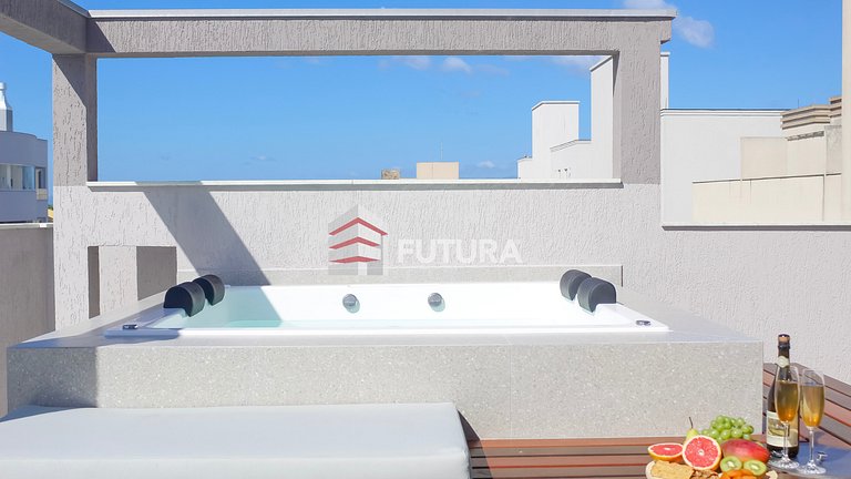 Cobertura duplex 02 dormitórios em Canto Grande;