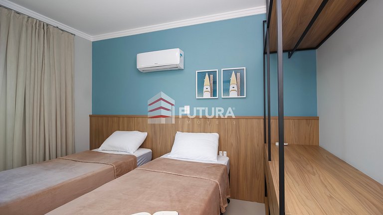 Cobertura duplex 02 dormitórios em Canto Grande;