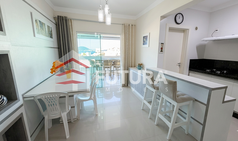 Apartamento vista mar para aluguel em Bombas SC