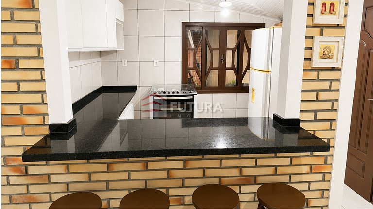 Casa com piscina 04 dormitórios Canto Grande - LC159F