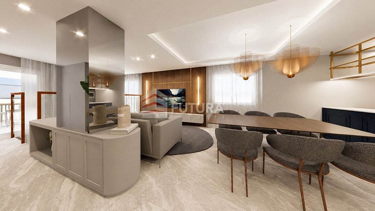 Aluguel de Temporada em Bombinhas – Cobertura Duplex com 3 D