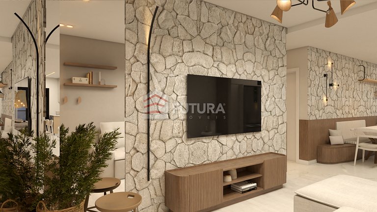 Apartamento 3 suites com vista mar